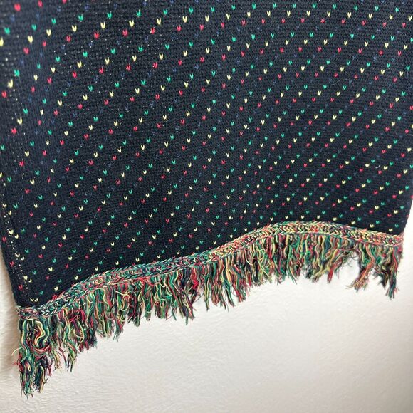 Rachel Antonoff Maddy Fringe Dress Size XS Mini Heart Jaquard Black Cotton - Picture 4 of 7